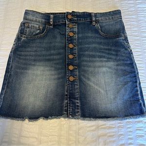 Indigo Rein Button Front Skirt EUC sz 27